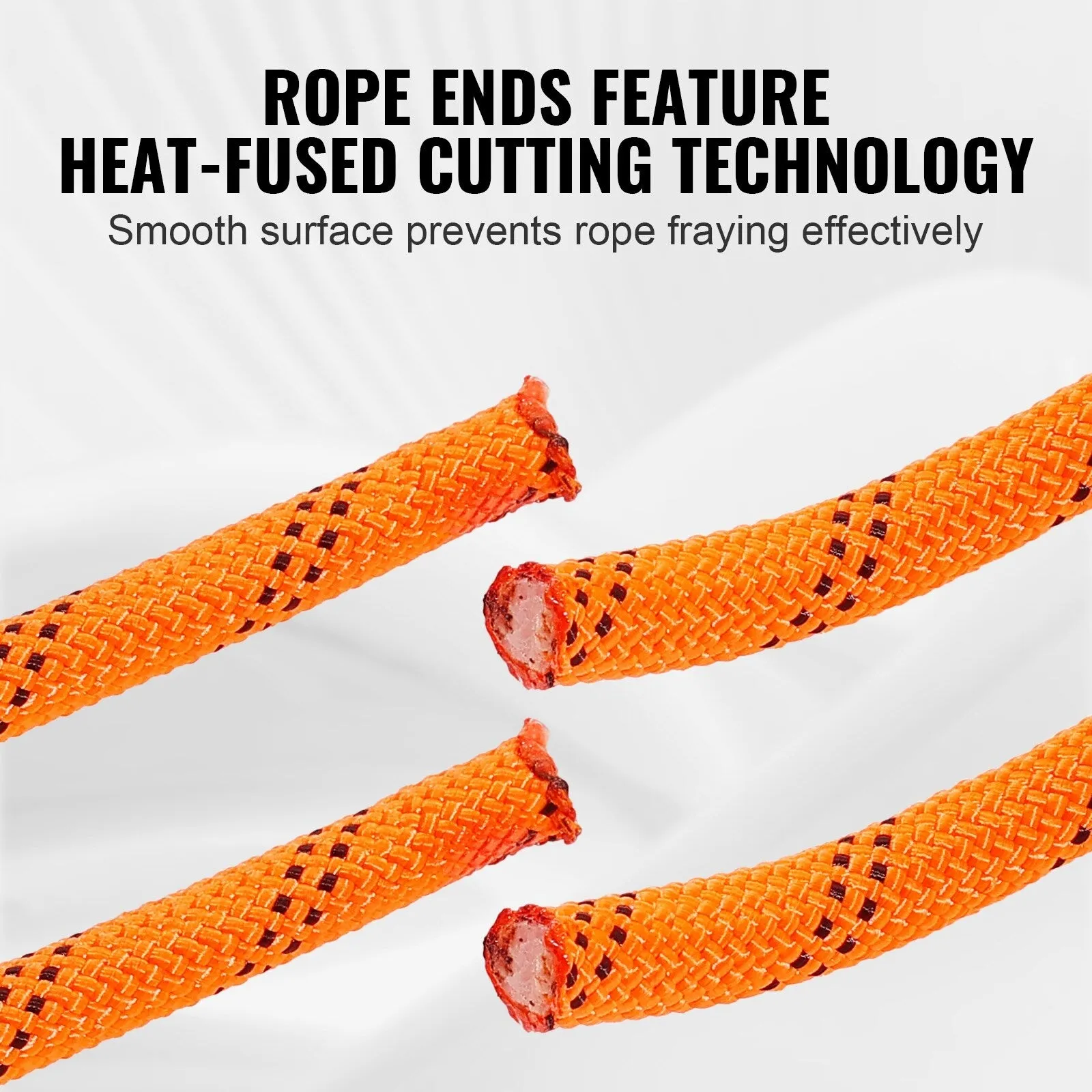 Double Braided Polyester Rope, 3/4 in x 220 ft, 24 Strands, 12700 LBS Breaking Strength Outdoor Rope, Arborist Rigging Rope