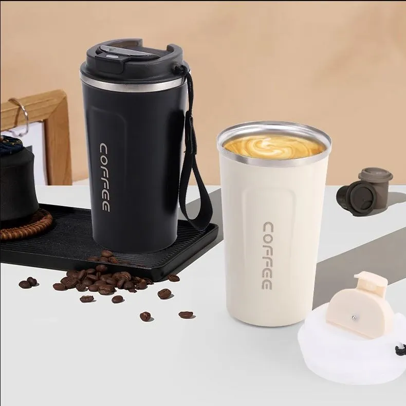 Double Wall Stainless Steel Vacuum Mug with LED Temperature Display
