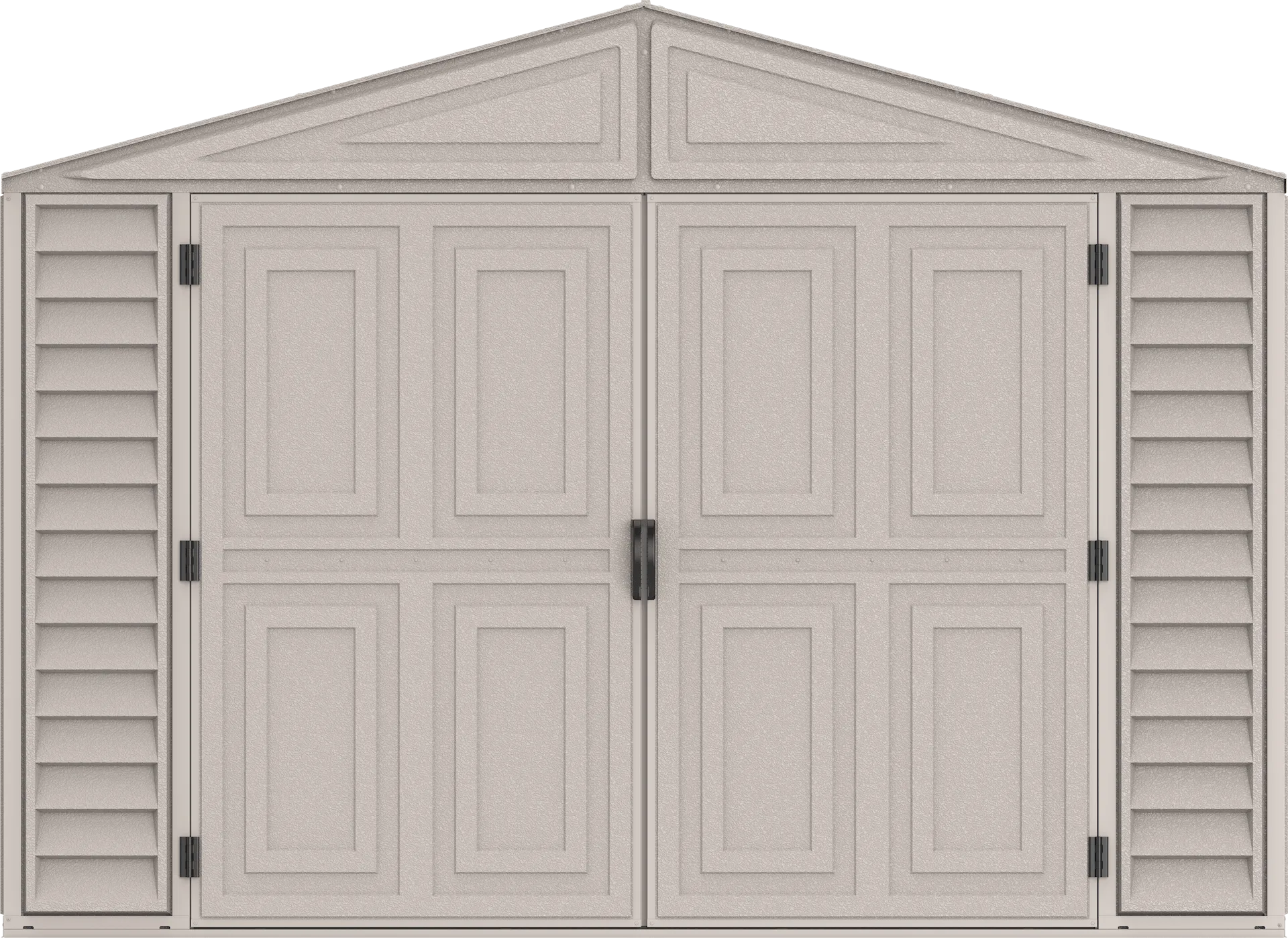 Duramax Vinyl Garage 10.5x15.5 w/ Foundation 2 Windows 15026