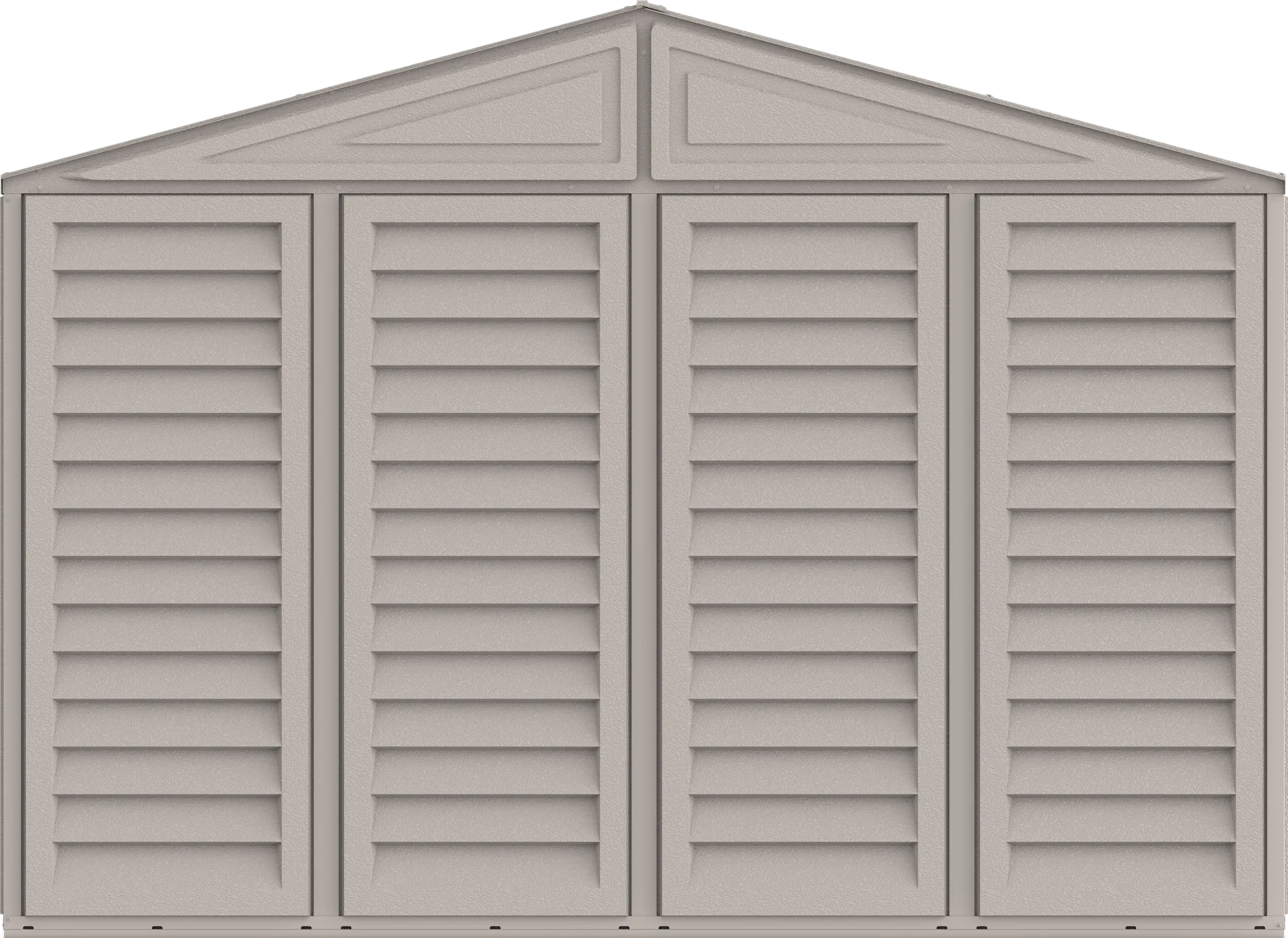 Duramax Vinyl Garage 10.5x15.5 w/ Foundation 2 Windows 15026