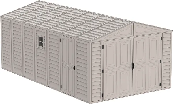 Duramax Vinyl Garage 10.5x23 w/ Foundation 2 Windows 15326