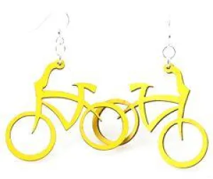 Eco-Friendly Bicycle Earrings | Laser-Cut Wood | Hypoallergenic Ear Wires
Looking for a sustainable and stylish accessory? Check out our hypoallergenic Bicycle Earrings, made in the USA from sustainably sourced wood. These laser