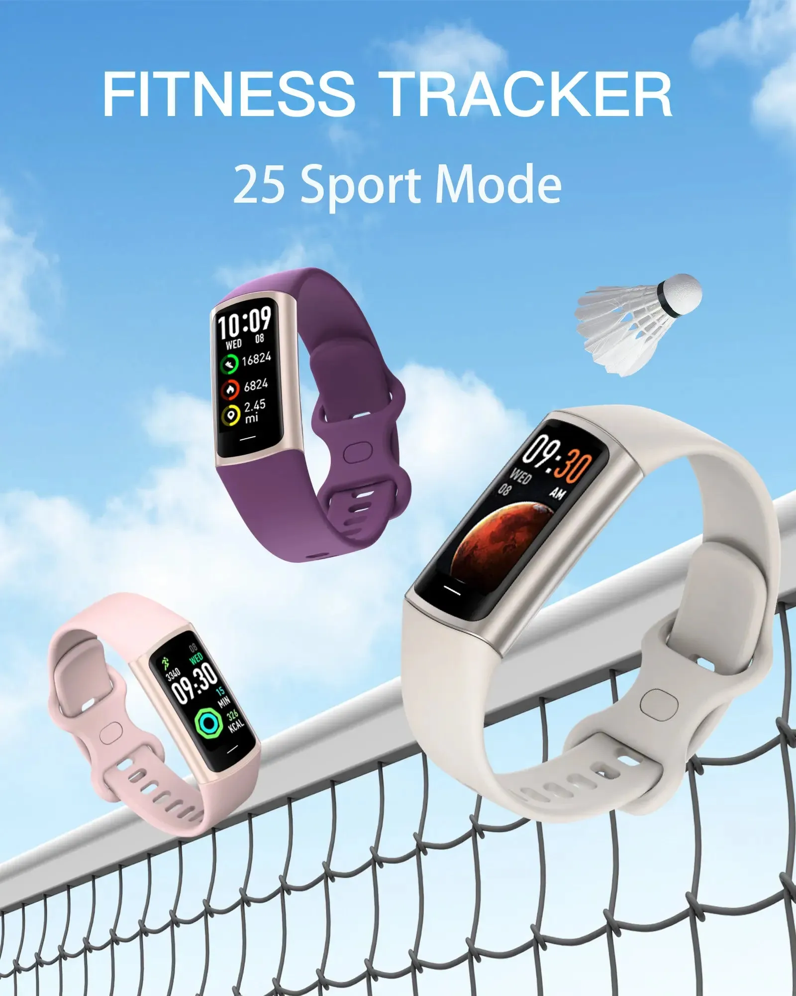 EFFEOKKI C68L 0.96" LCD Smart Fitness Band