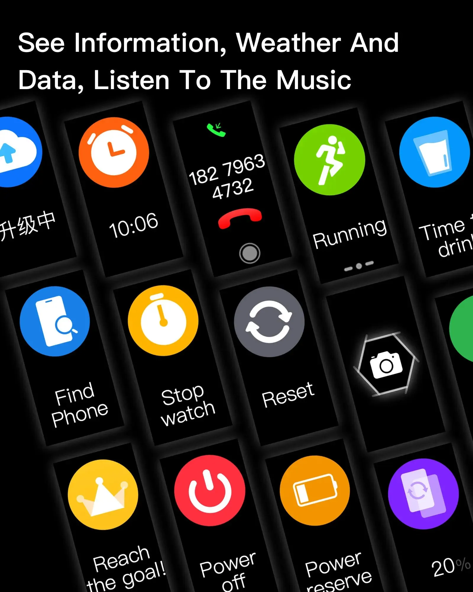 EFFEOKKI C68L 0.96" LCD Smart Fitness Band