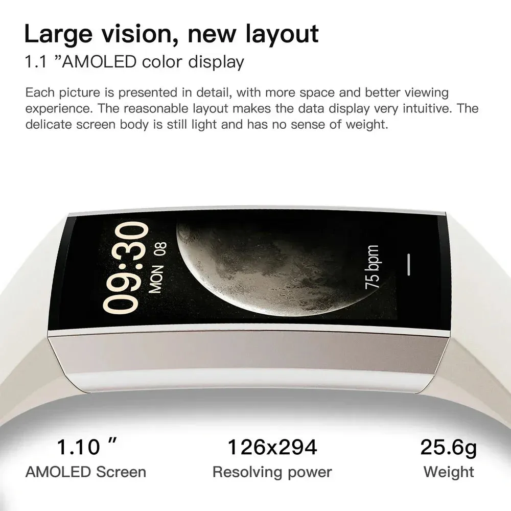 EFFEOKKI C80 1.10" AMOLED Smart Fitness Band