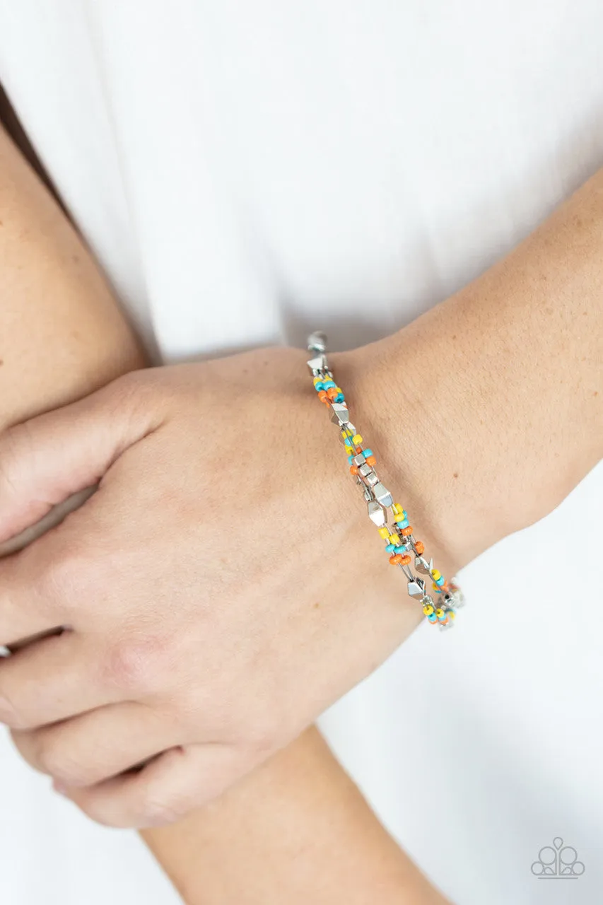 Elite Explorer - Multi - Seed Bead Multistrand Paparazzi Lobster Claw Bracelet