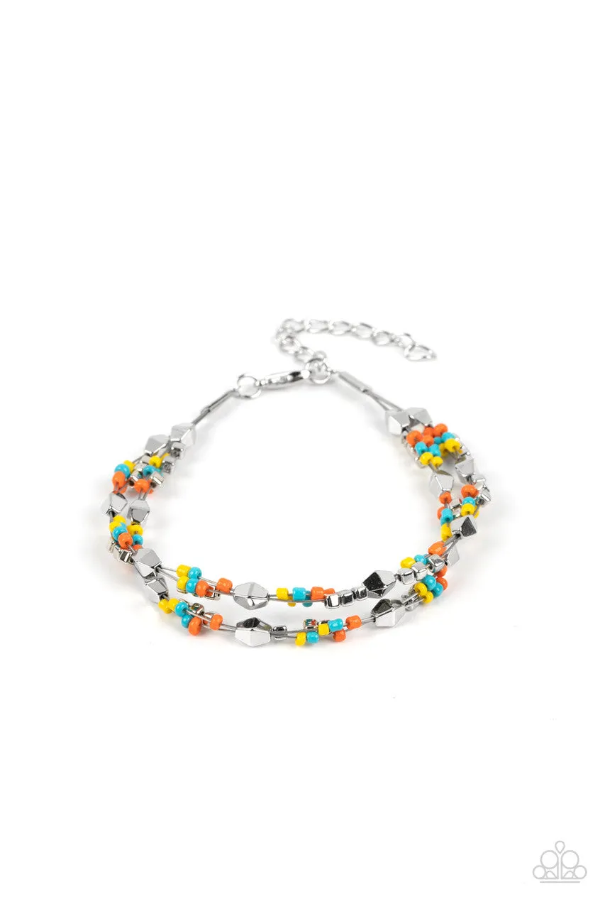 Elite Explorer - Multi - Seed Bead Multistrand Paparazzi Lobster Claw Bracelet