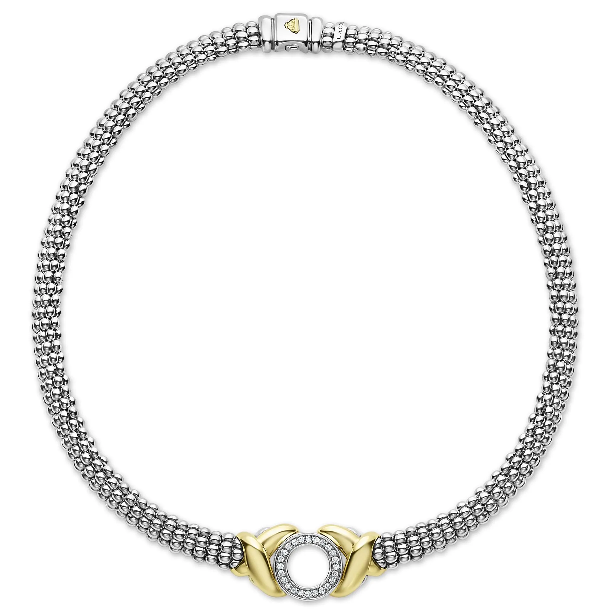 Embrace 18K Gold XO Diamond Necklace