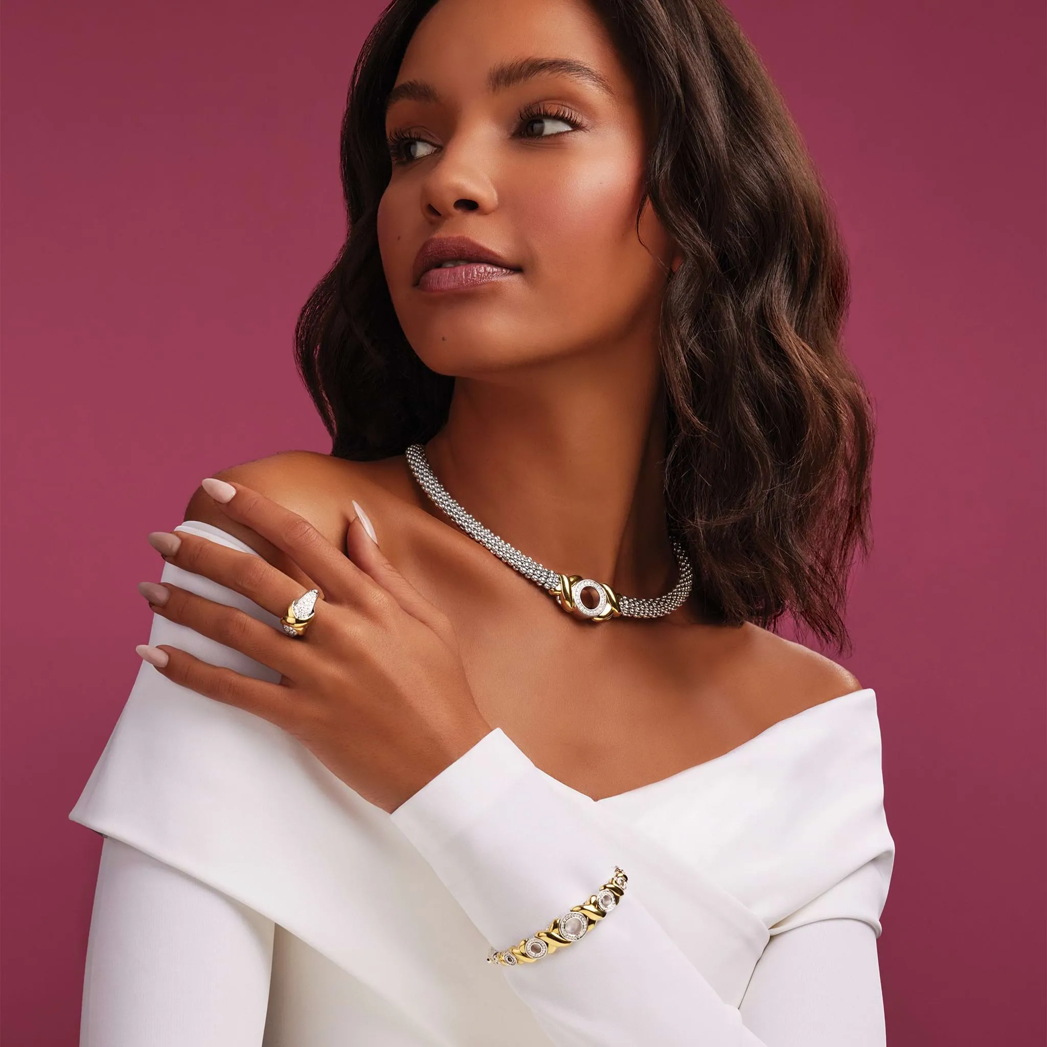 Embrace 18K Gold XO Diamond Necklace