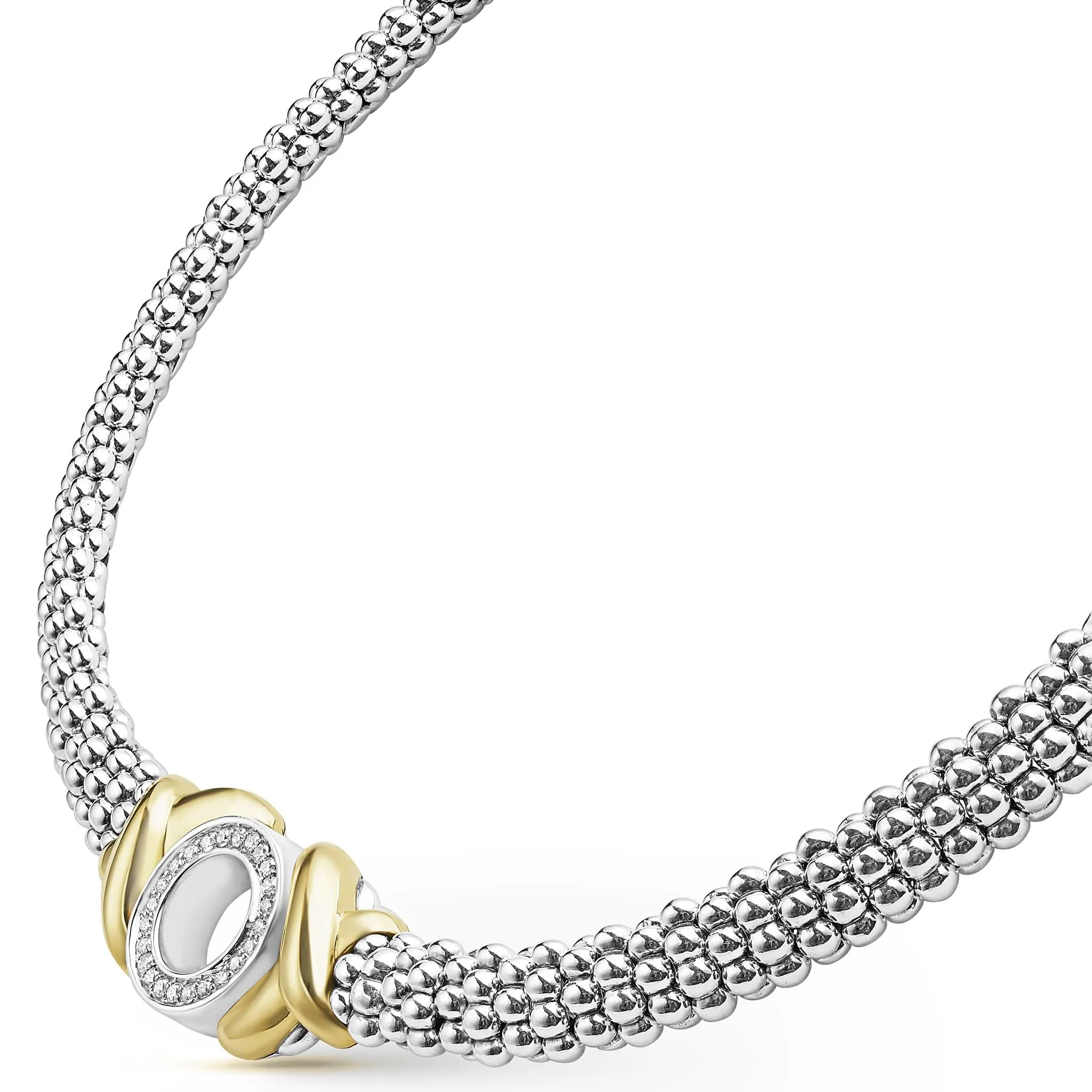 Embrace 18K Gold XO Diamond Necklace