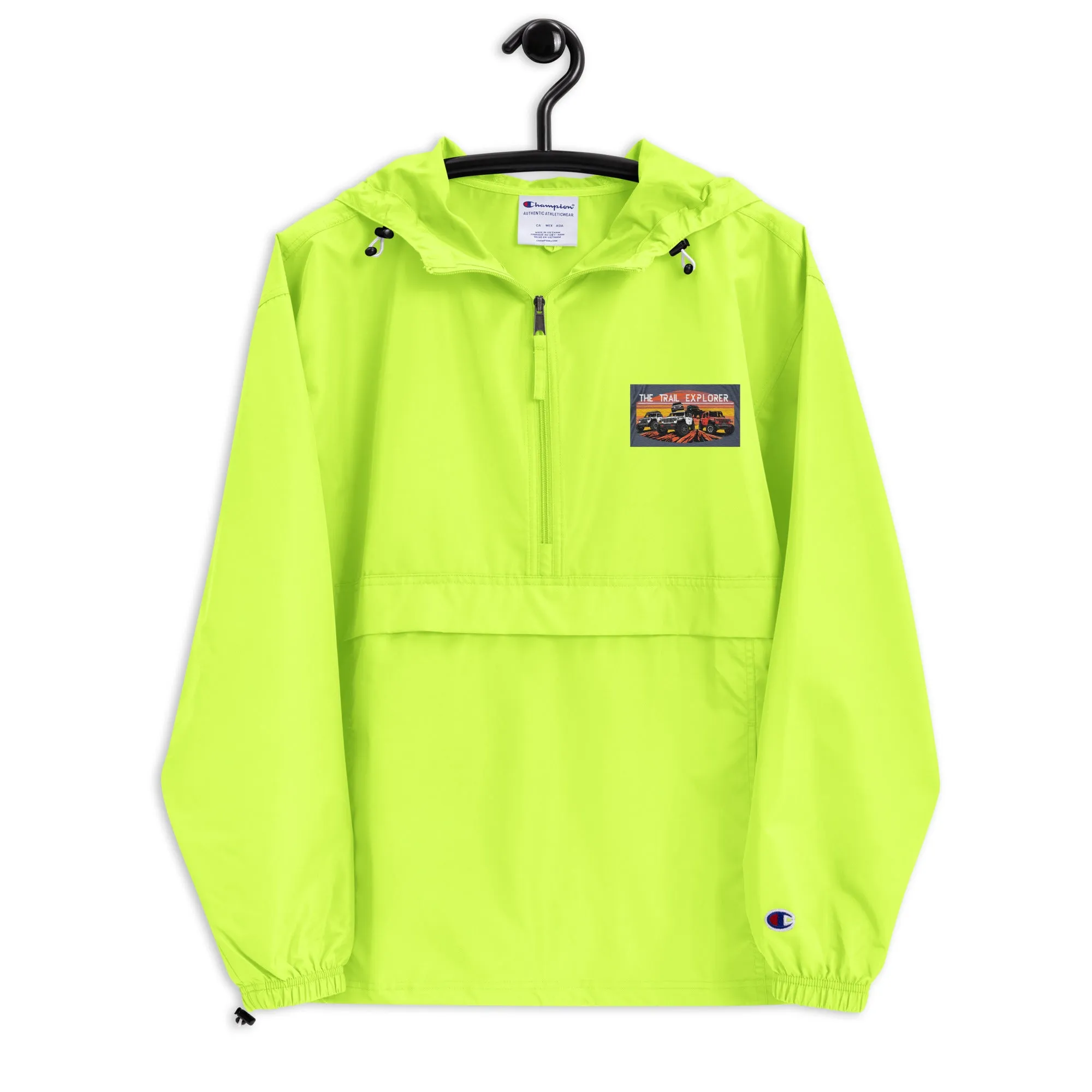 Embroidered Champion Packable Jacket The Trail Explorer