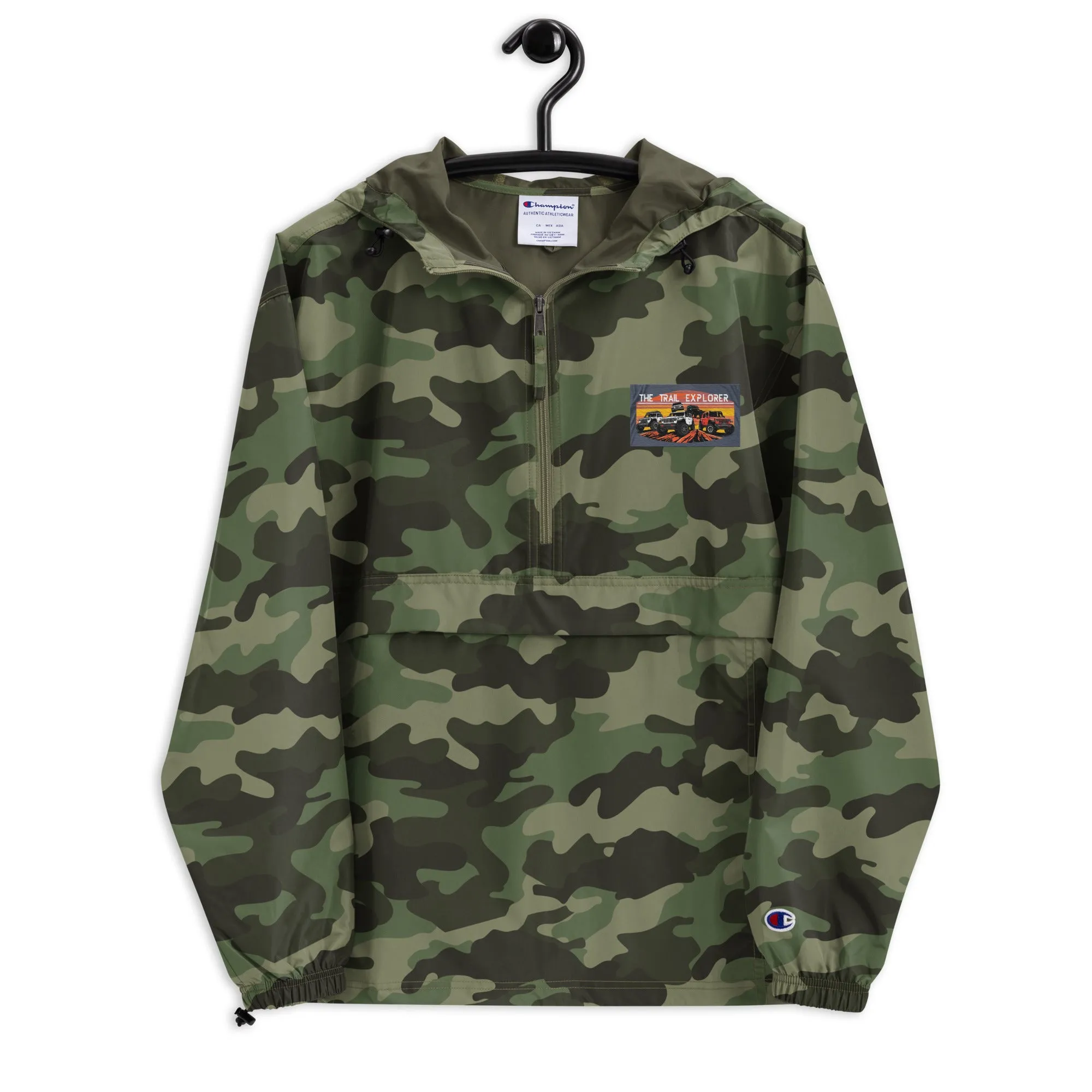 Embroidered Champion Packable Jacket The Trail Explorer