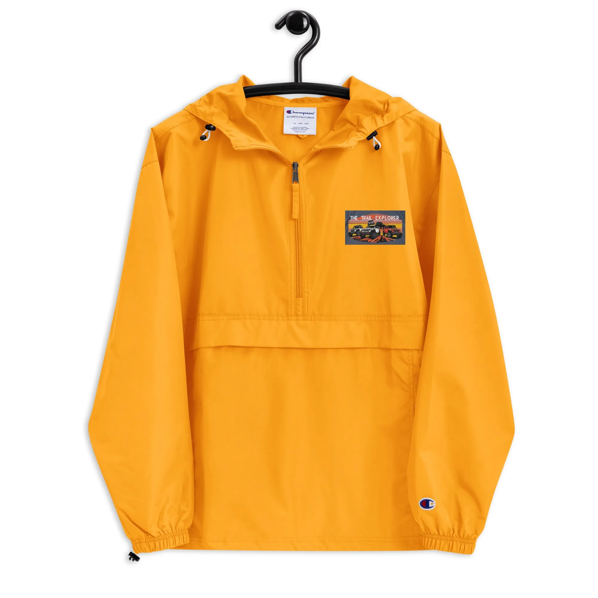 Embroidered Champion Packable Jacket The Trail Explorer