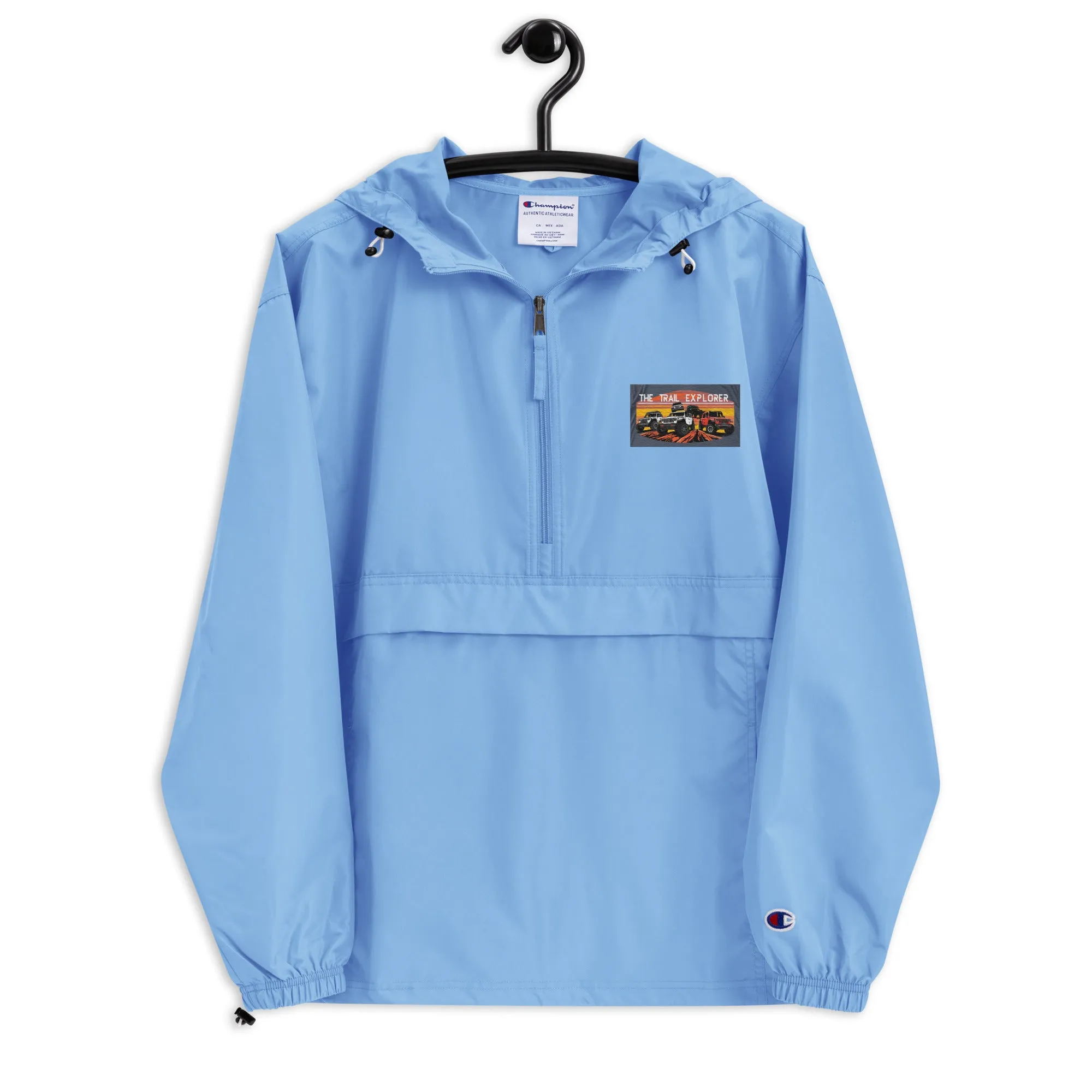 Embroidered Champion Packable Jacket The Trail Explorer