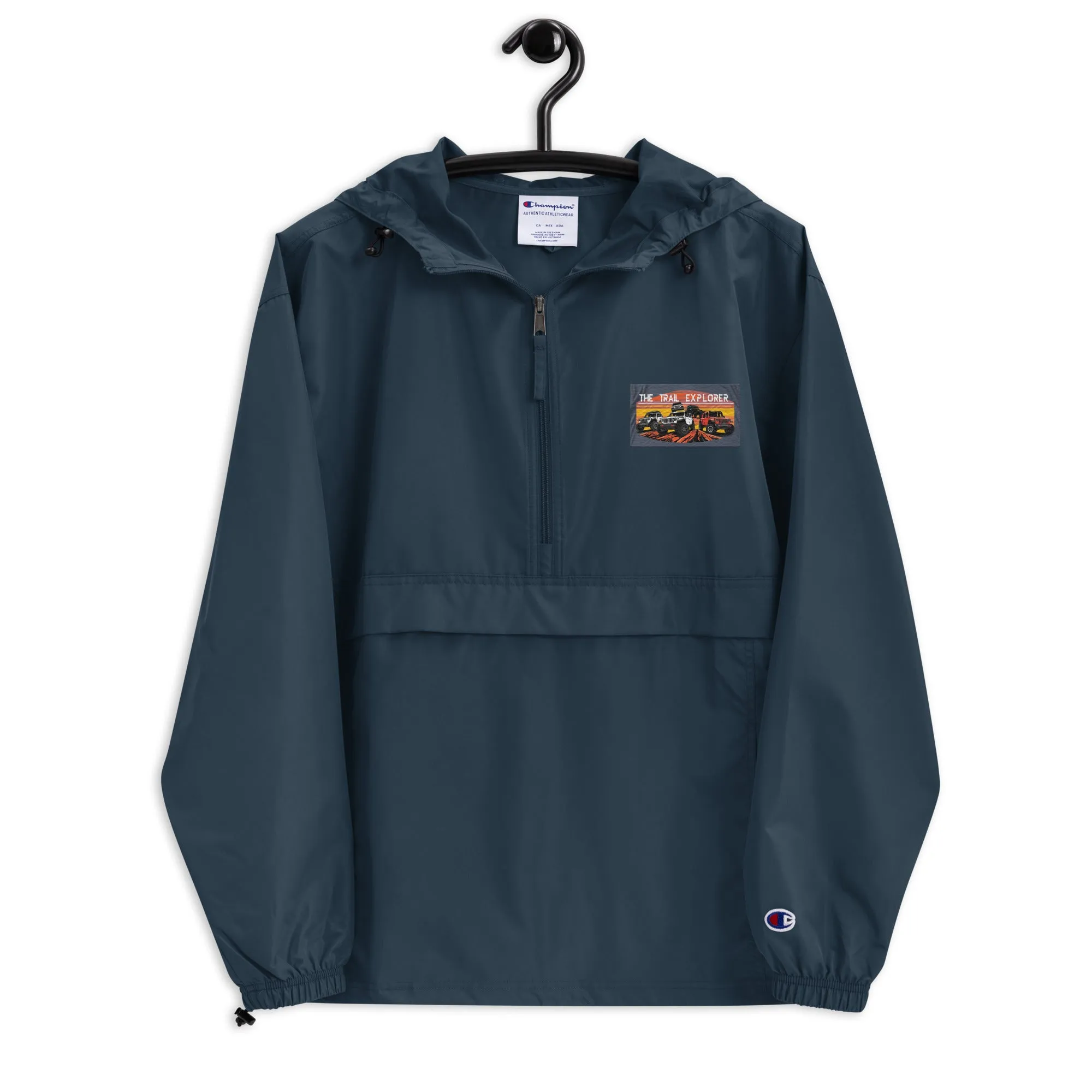 Embroidered Champion Packable Jacket The Trail Explorer