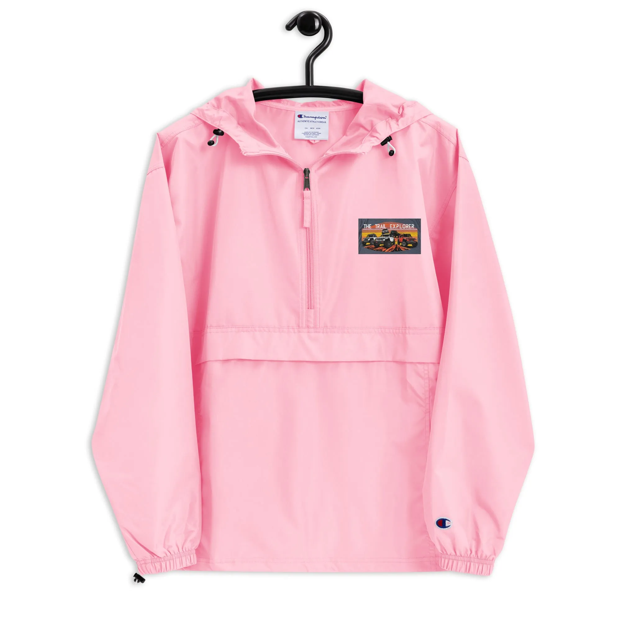 Embroidered Champion Packable Jacket The Trail Explorer
