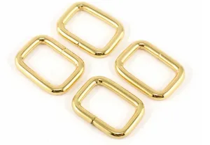 Emmaline Rectangular Rings ¾" Pack of 4
