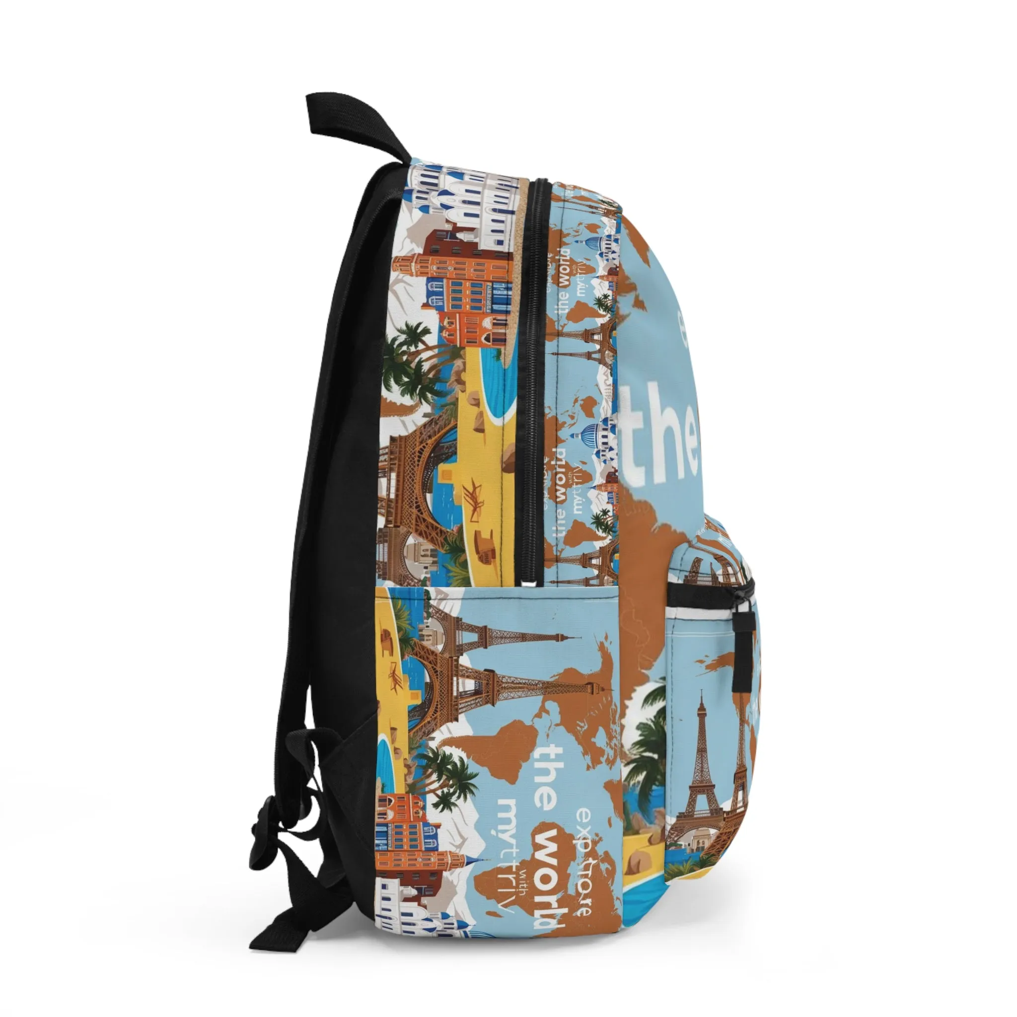 Explore the World Backpack - Travel Inspired Design for Adventurers