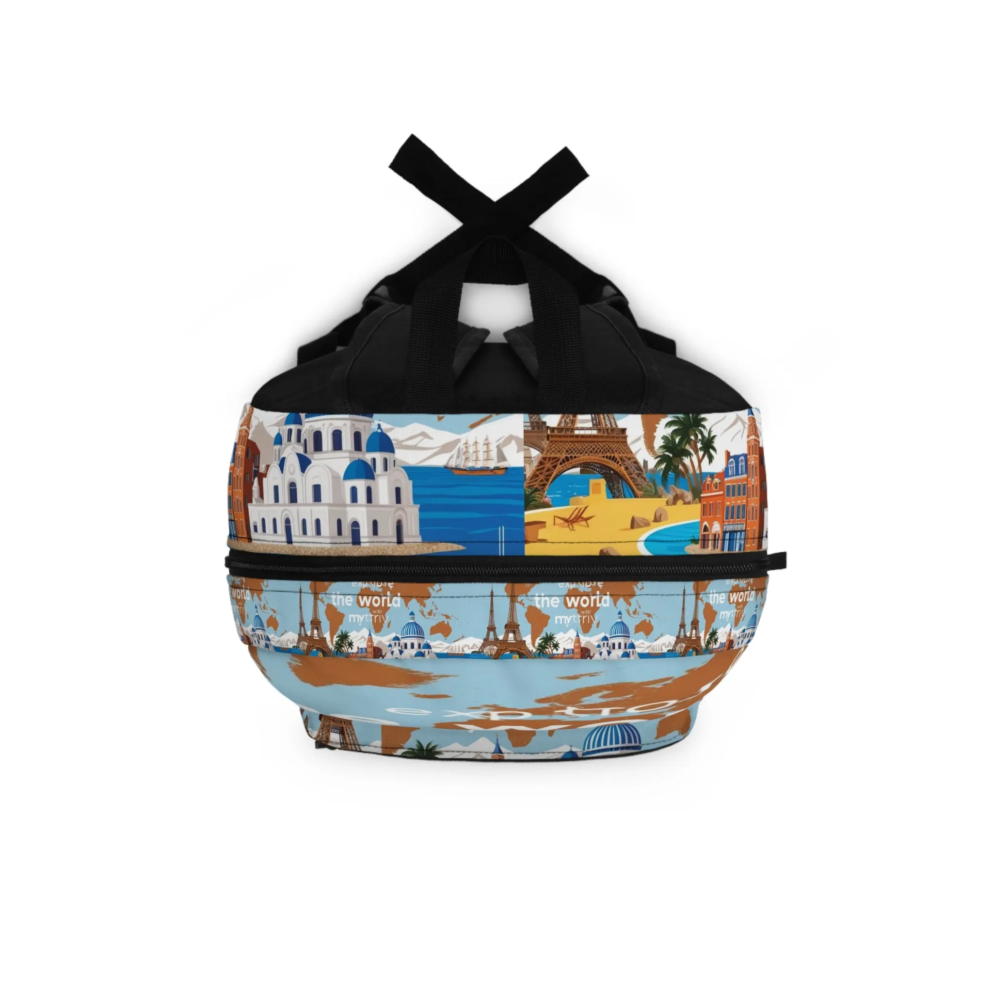 Explore the World Backpack - Travel Inspired Design for Adventurers