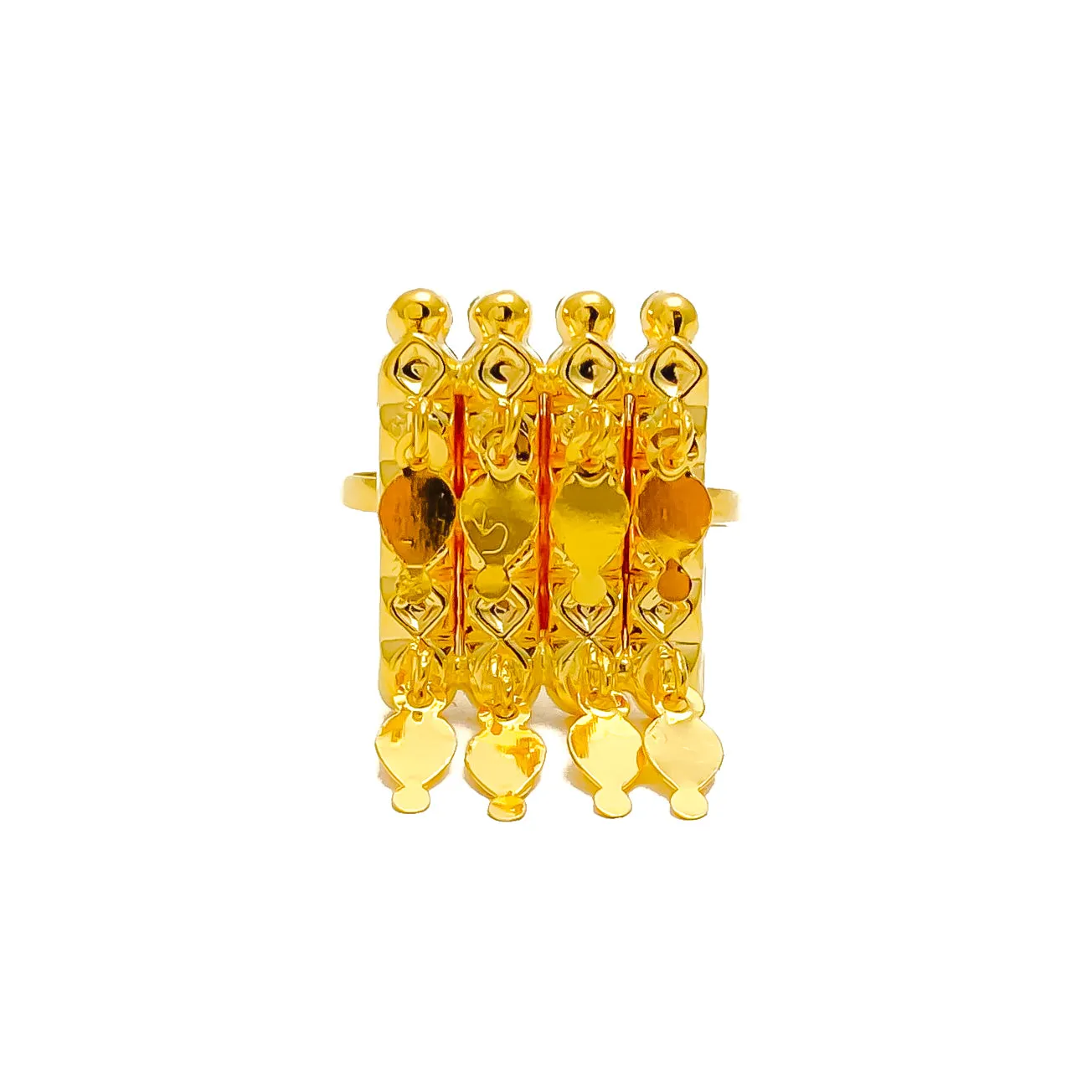Fancy Dazzling 21k Gold Ring
