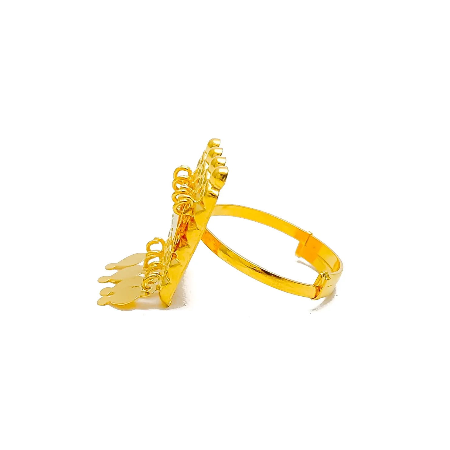 Fancy Dazzling 21k Gold Ring