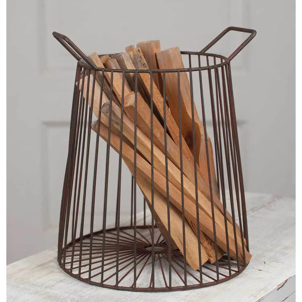 Farmhouse Kindling Basket