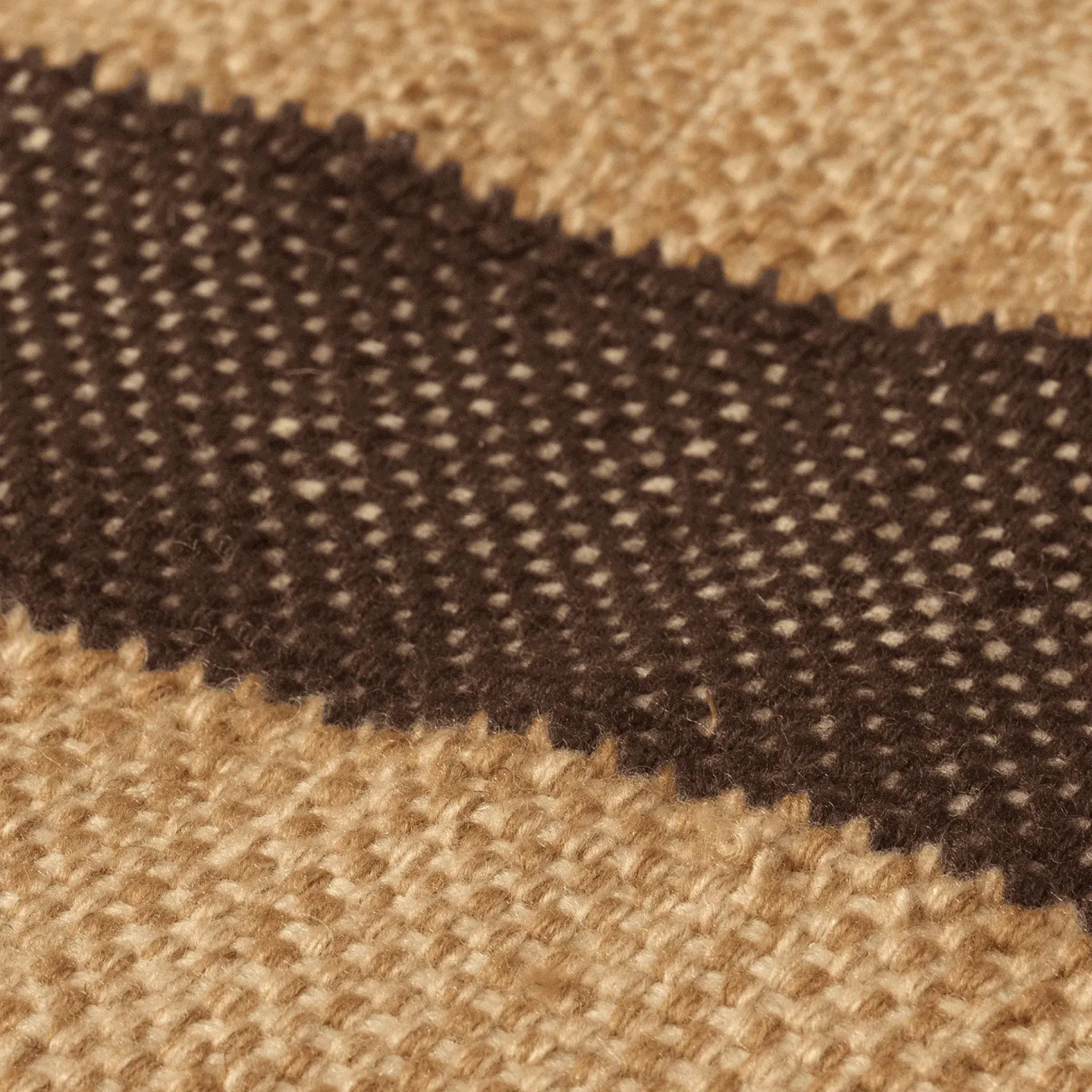 FERM LIVING Ives Rug, Tan/Chocolate – 2 Sizes