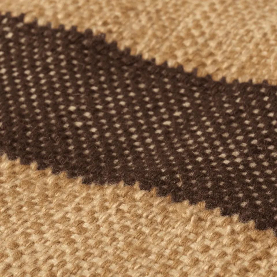 FERM LIVING Ives Rug, Tan/Chocolate – 2 Sizes