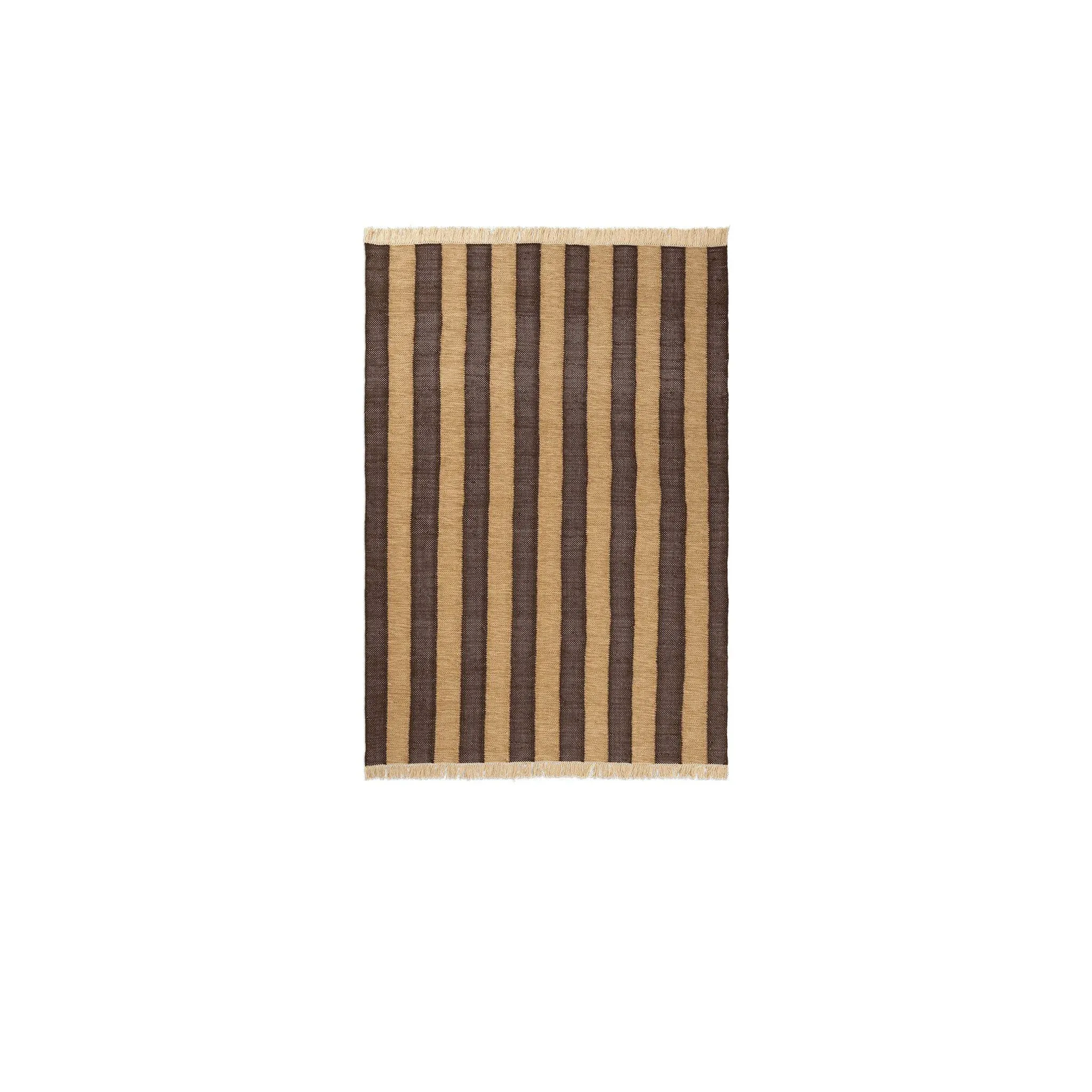 FERM LIVING Ives Rug, Tan/Chocolate – 2 Sizes