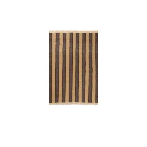 FERM LIVING Ives Rug, Tan/Chocolate – 2 Sizes