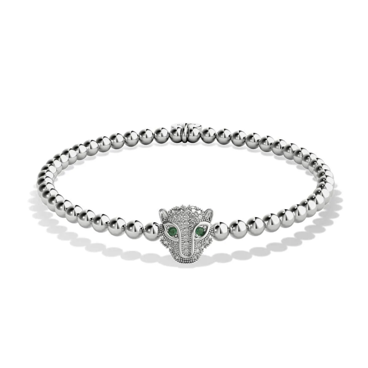 Fierce | Silver | Crystal Cat Bracelet