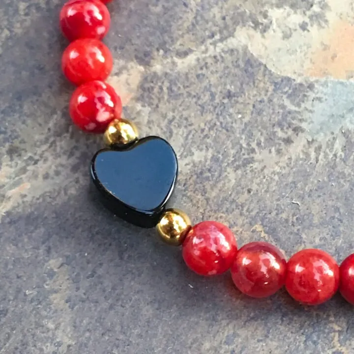 Fire Agate "DIVA" bracelet