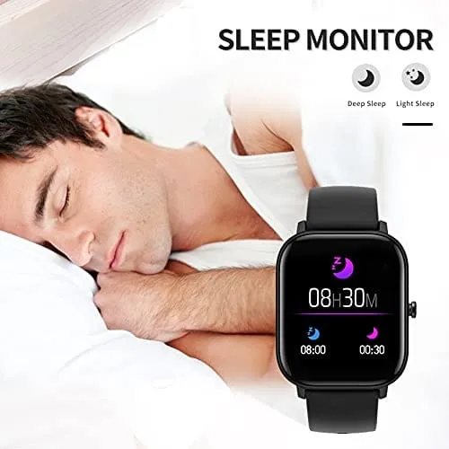 Fitness Tracker Blood Pressure Heart Rate Monitor Blood Oxygen Activity Tracker Pedometer Big Fitness Tracker Sleep Monitor Smart Watches for Women Men