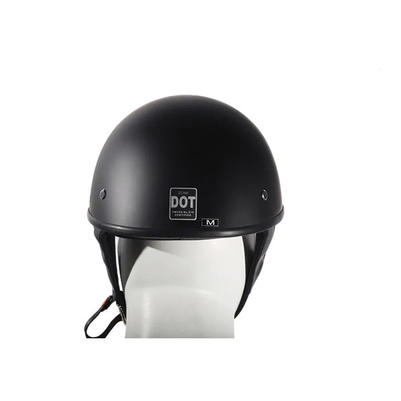 Flat Black DOT Approved Motorcycle Helmet