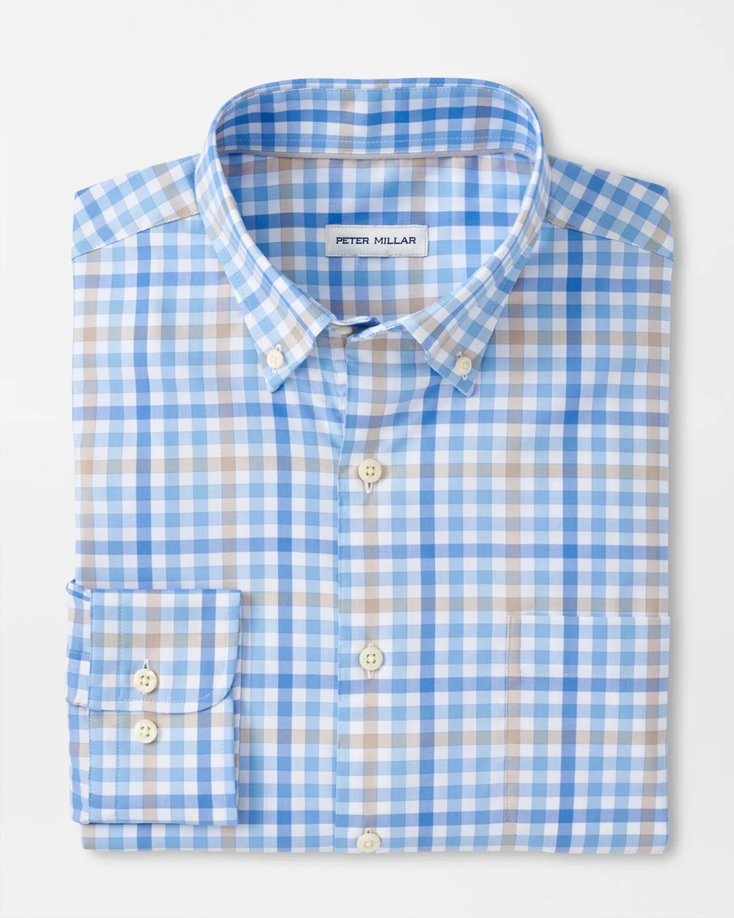FREEPORT CROWN LITE COTTON-STRETCH SHIRT - WHITE