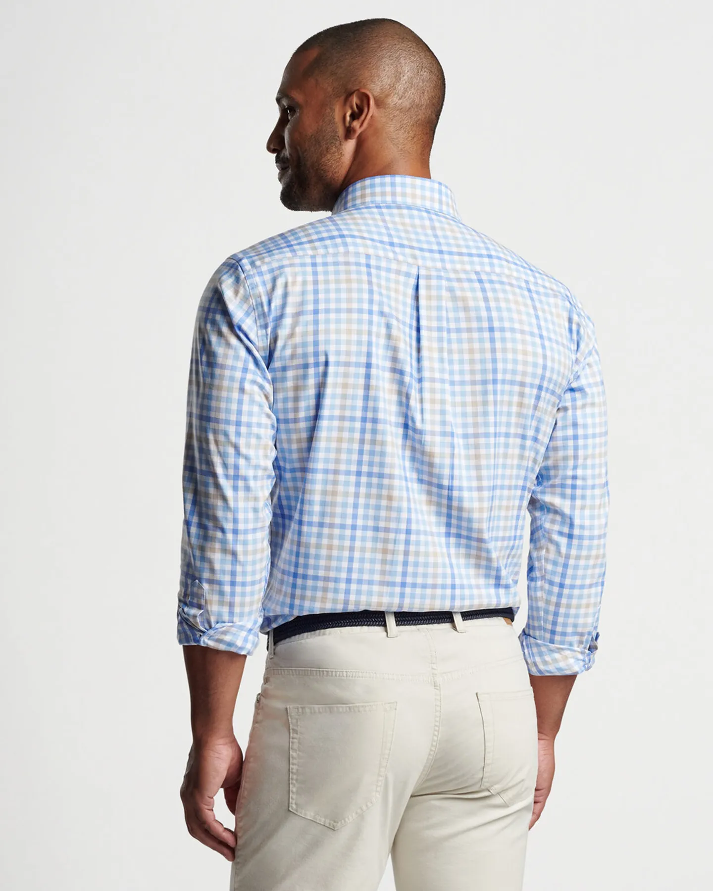 FREEPORT CROWN LITE COTTON-STRETCH SHIRT - WHITE