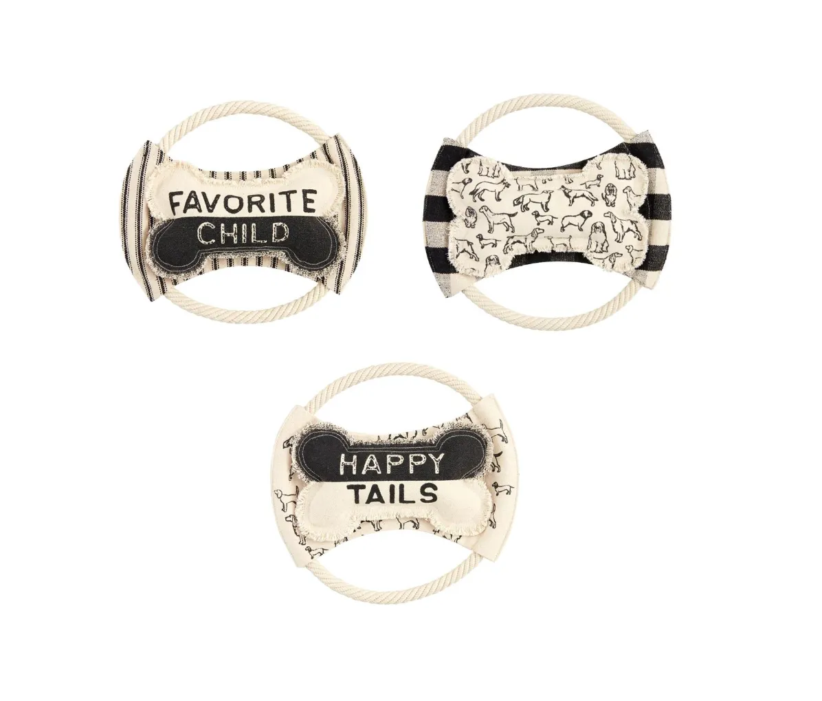 Frisbee & Bone Dog Toy Set