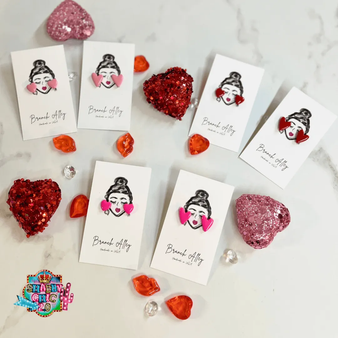Full of Color Clay Heart Earrings