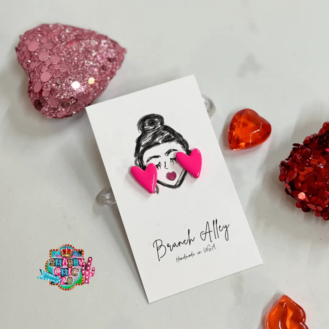 Full of Color Clay Heart Earrings