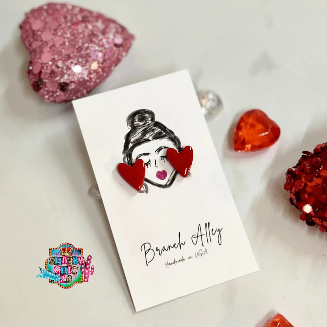 Full of Color Clay Heart Earrings