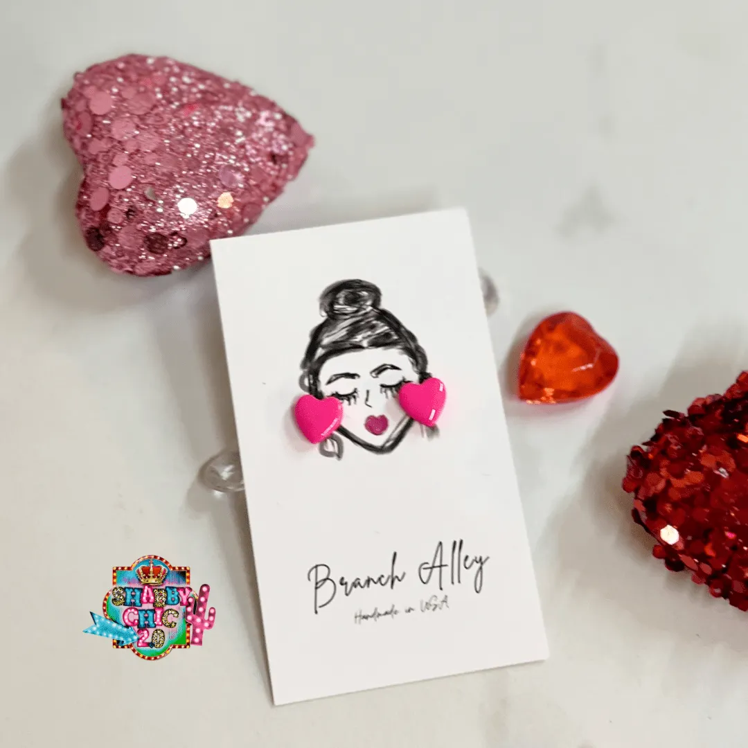 Full of Color Clay Heart Earrings