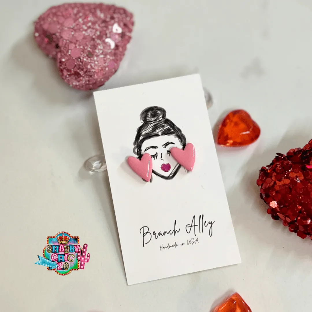 Full of Color Clay Heart Earrings
