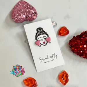 Full of Color Clay Heart Earrings