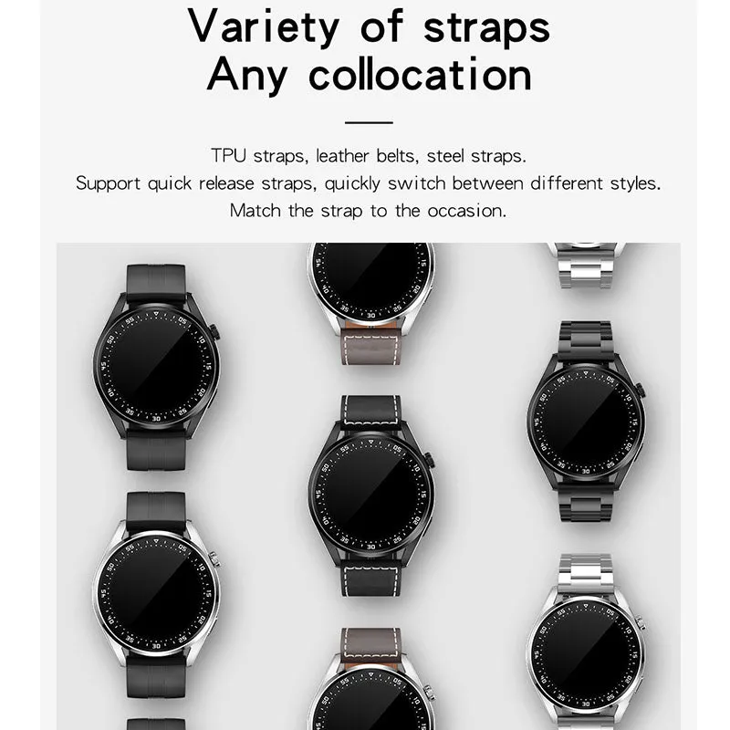 Full Touch Screen Sports  IP67 Water proof BT5.0 Call smart watch PK Huawei For Android- iOS