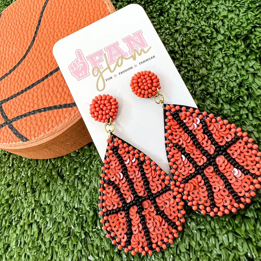 GAMEDAY SPORTS BALL SEQUIN DANGLE EARRING