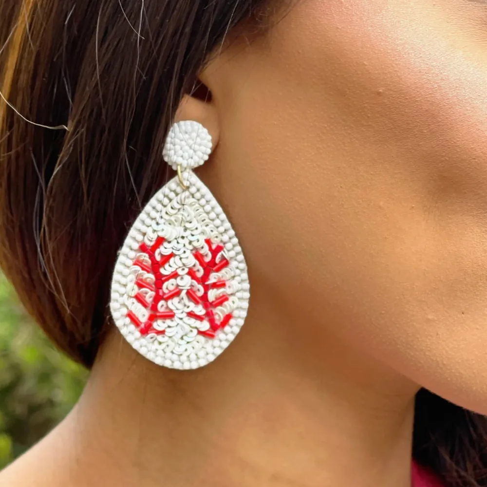 GAMEDAY SPORTS BALL SEQUIN DANGLE EARRING
