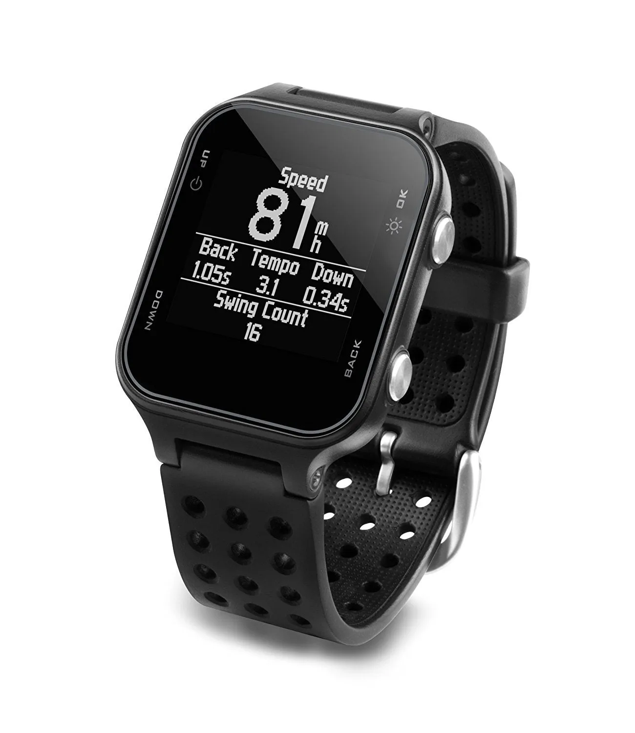 Garmin 010-03723-01 Approach S20, GPS Golf Watch with Step Tracking, Preloaded Courses, Black