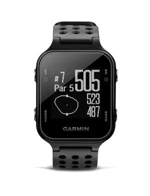 Garmin 010-03723-01 Approach S20, GPS Golf Watch with Step Tracking, Preloaded Courses, Black