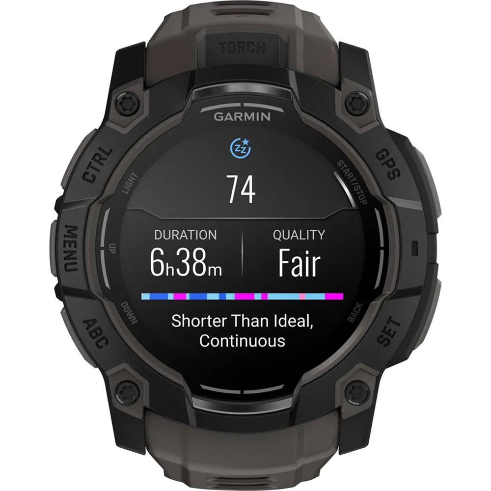 Garmin 3 - 50 mm GPS Smartwatch AMOLED Neo Tropic with Charging Dock Bundle