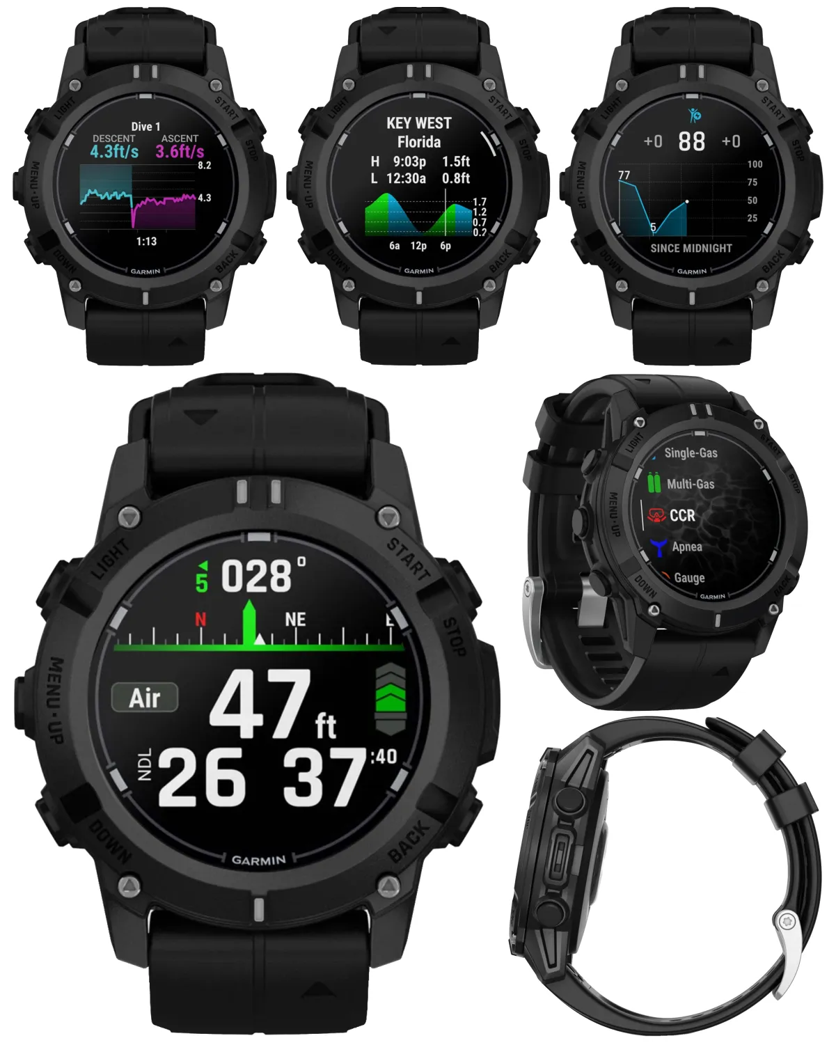 Garmin Descent G2 Watch-style Dive Computer Smartwatch, AMOLED Display, Diving, Wearable4U